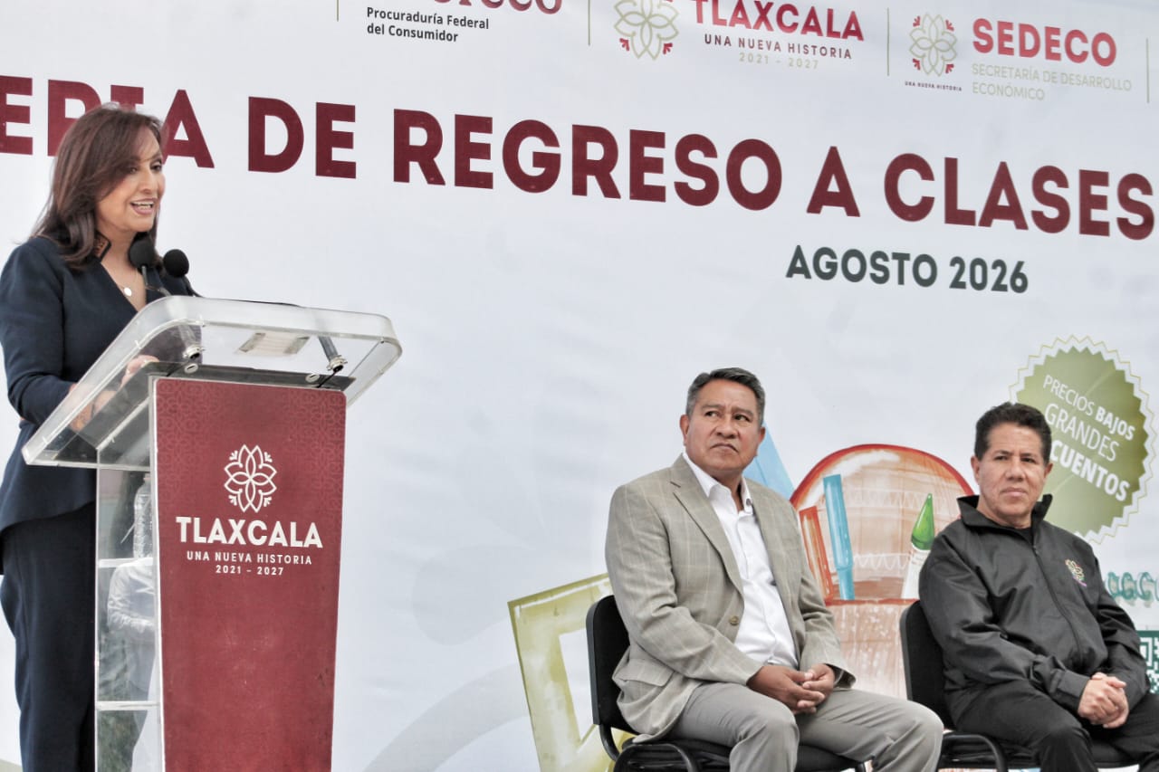 Invita Presidente de Tlaxcala a familias de municipios aledaños a aprovechar la Feria de Regreso a Clases que tiene sede en la capital